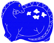 Of Wall Things: Dinosaur shaped shaped bulletin board