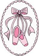Of Wall Things: Light Pink Ballet Slippers shaped bulletin board